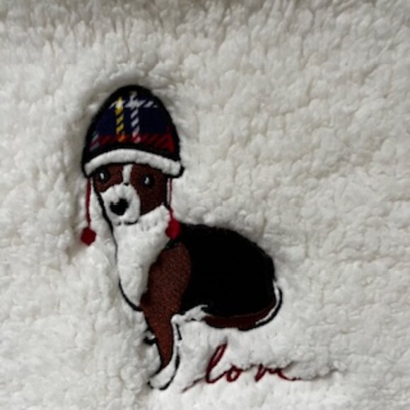 🧡3/15 NWT Ellen Degeneres Love White Red Sweatshirt Women L - Picture 8 of 9